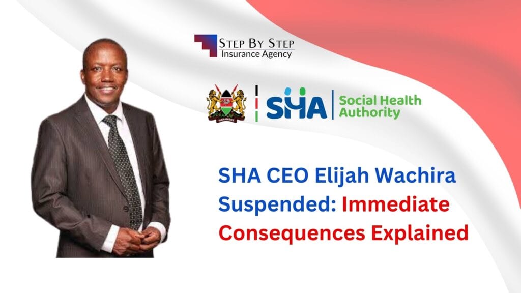 SHA CEO Elijah Wachira Suspended: Immediate Consequences Explained