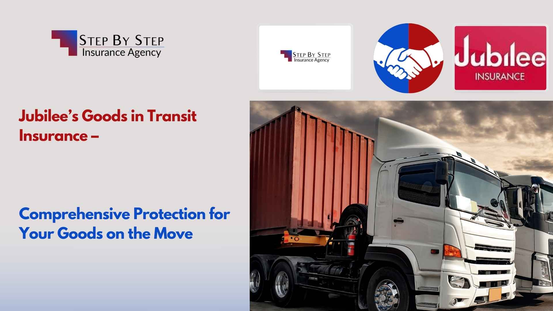 Jubilee’s Goods in Transit Insurance – Comprehensive Protection for Your Goods on the Move