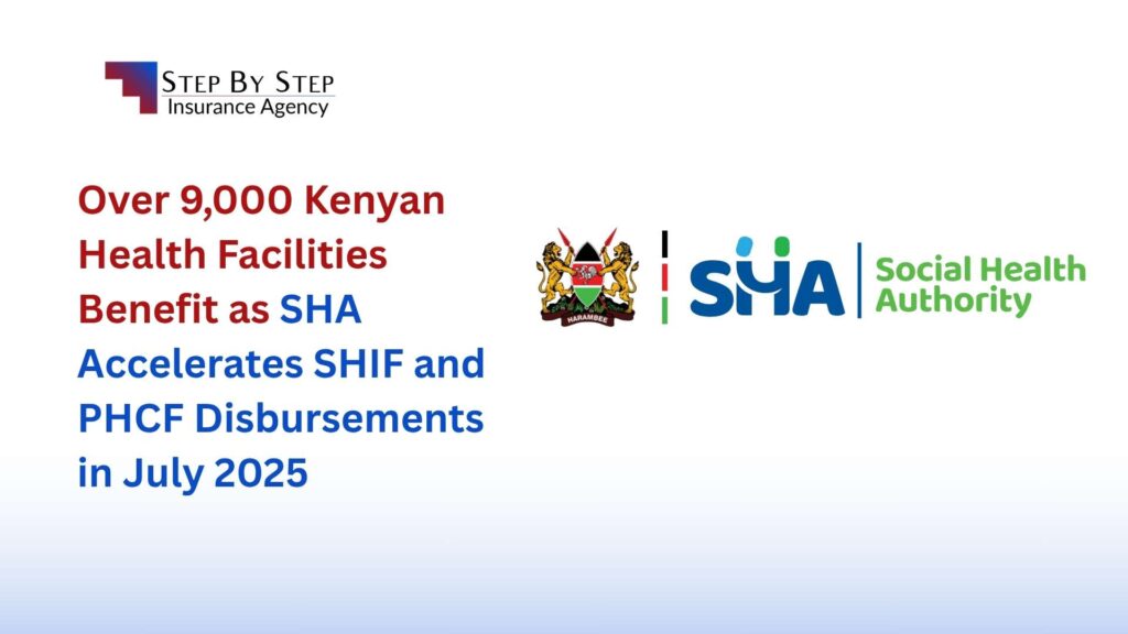 Over 9,000 Kenyan Health Facilities Benefit as SHA Accelerates SHIF and PHCF Disbursements in July 2025